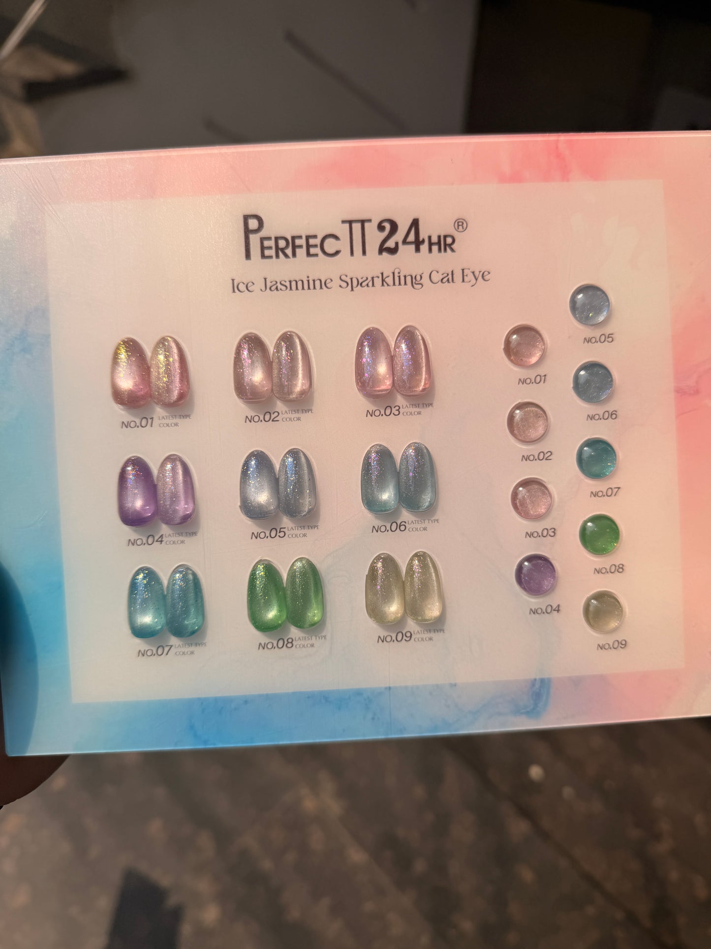 Perfect 24 cat eye set of 9