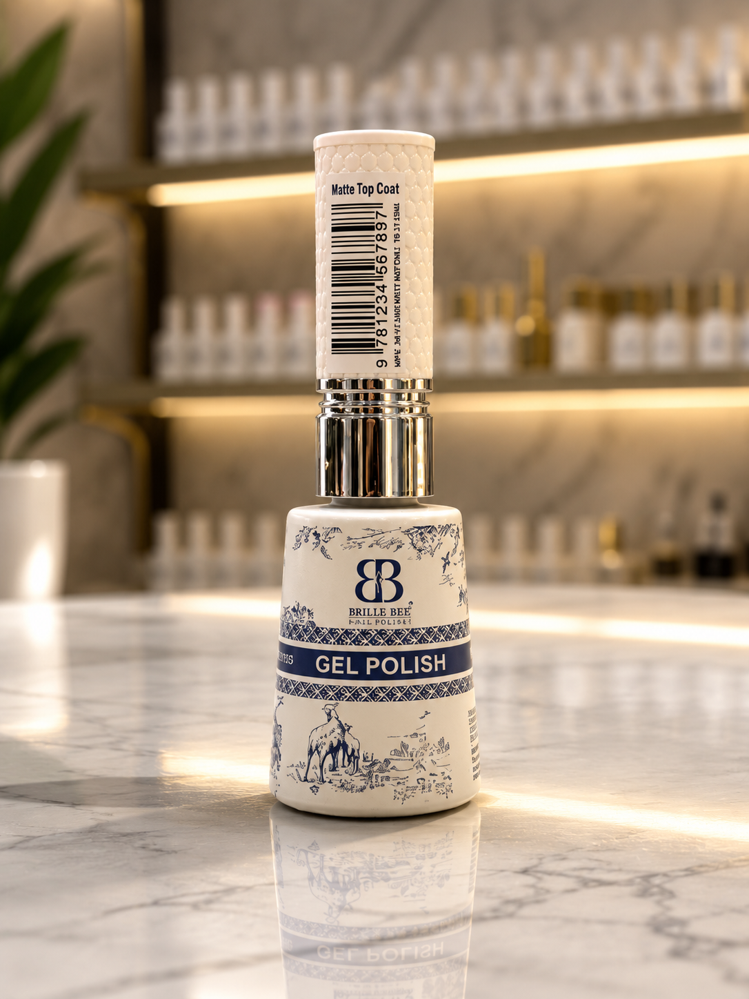 Brille Bee matte top coat