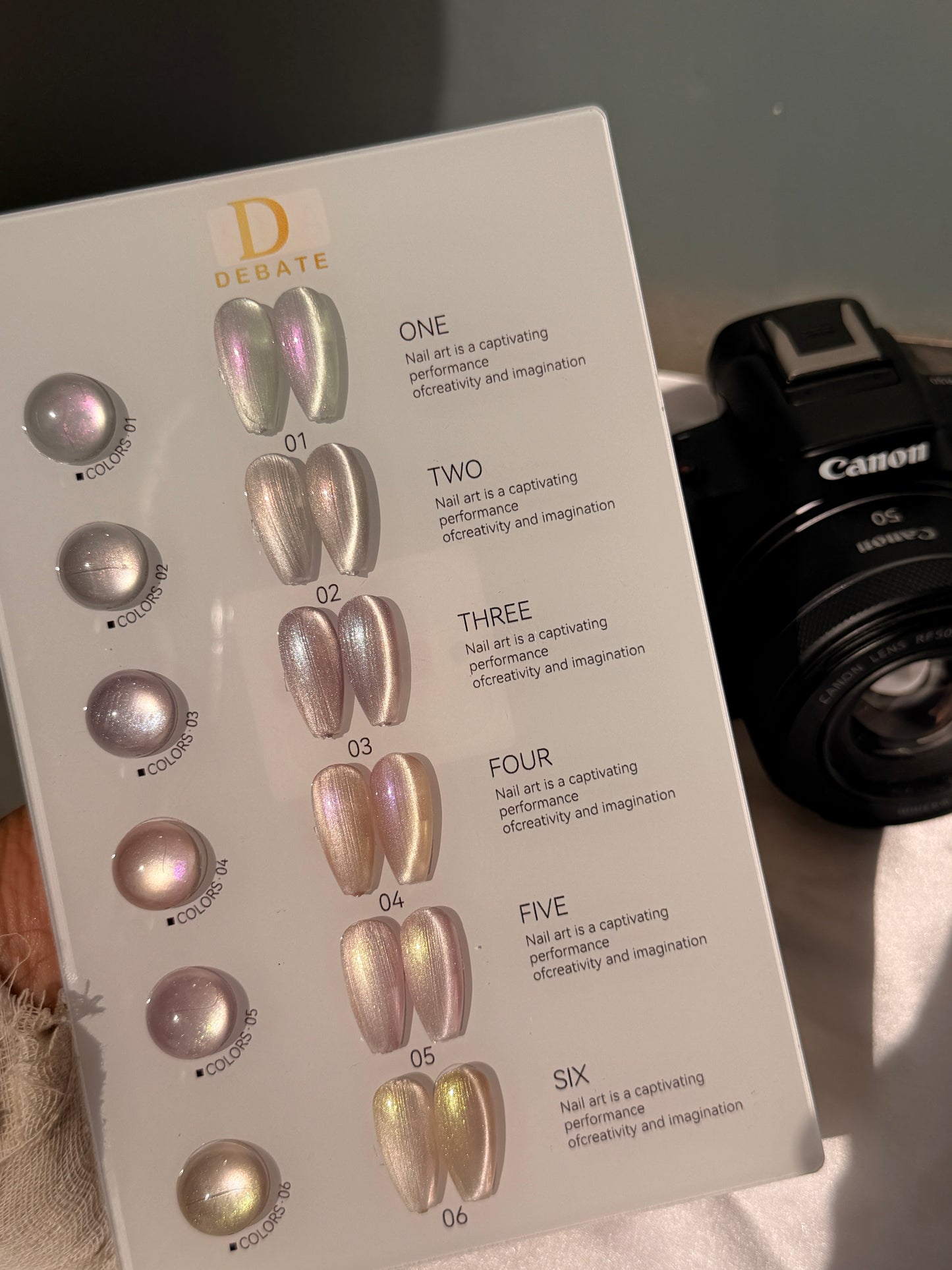 AA02 Pearl Crome + cat eye 2 in 1 set