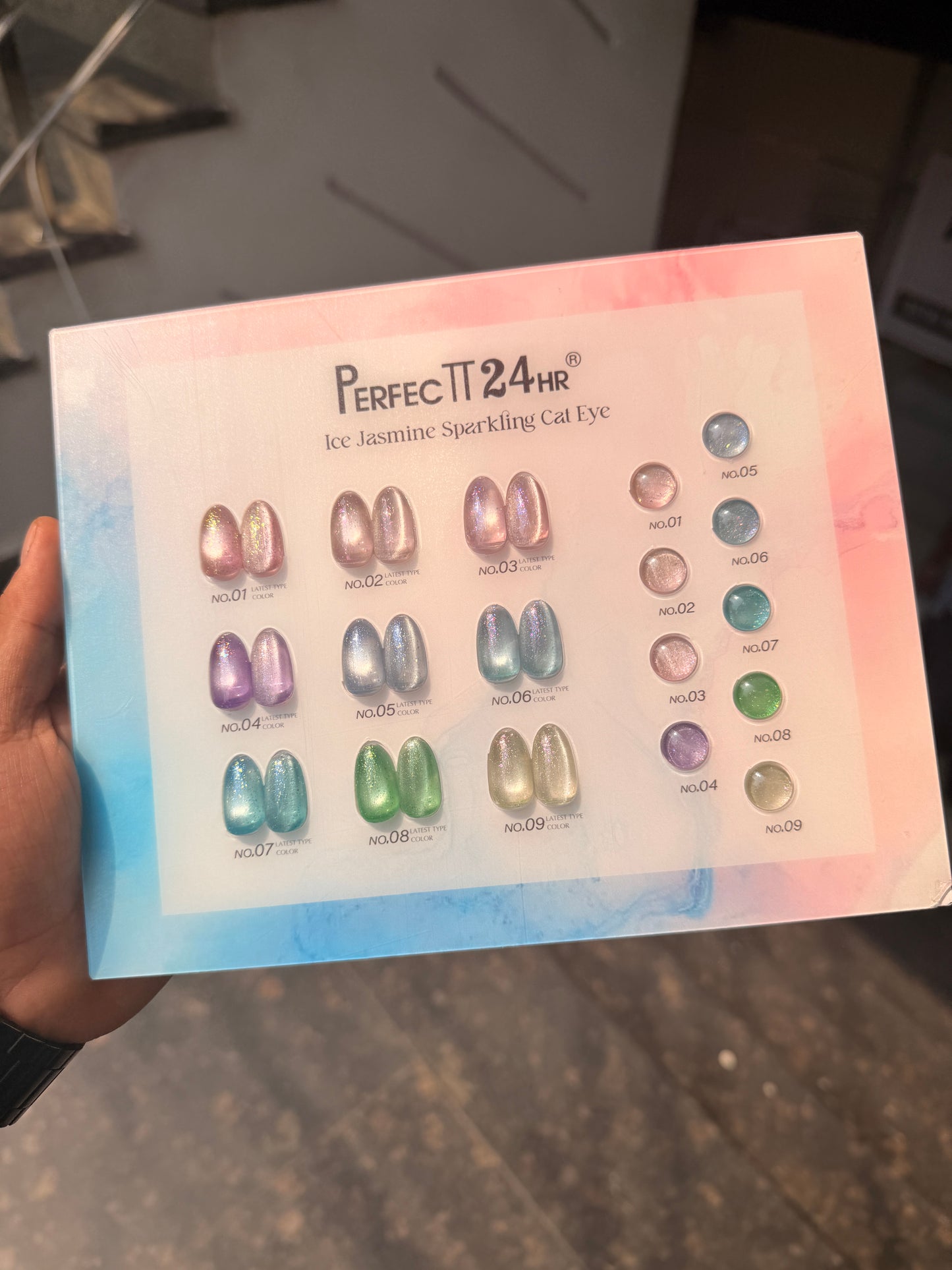 Perfect 24 cat eye set of 9