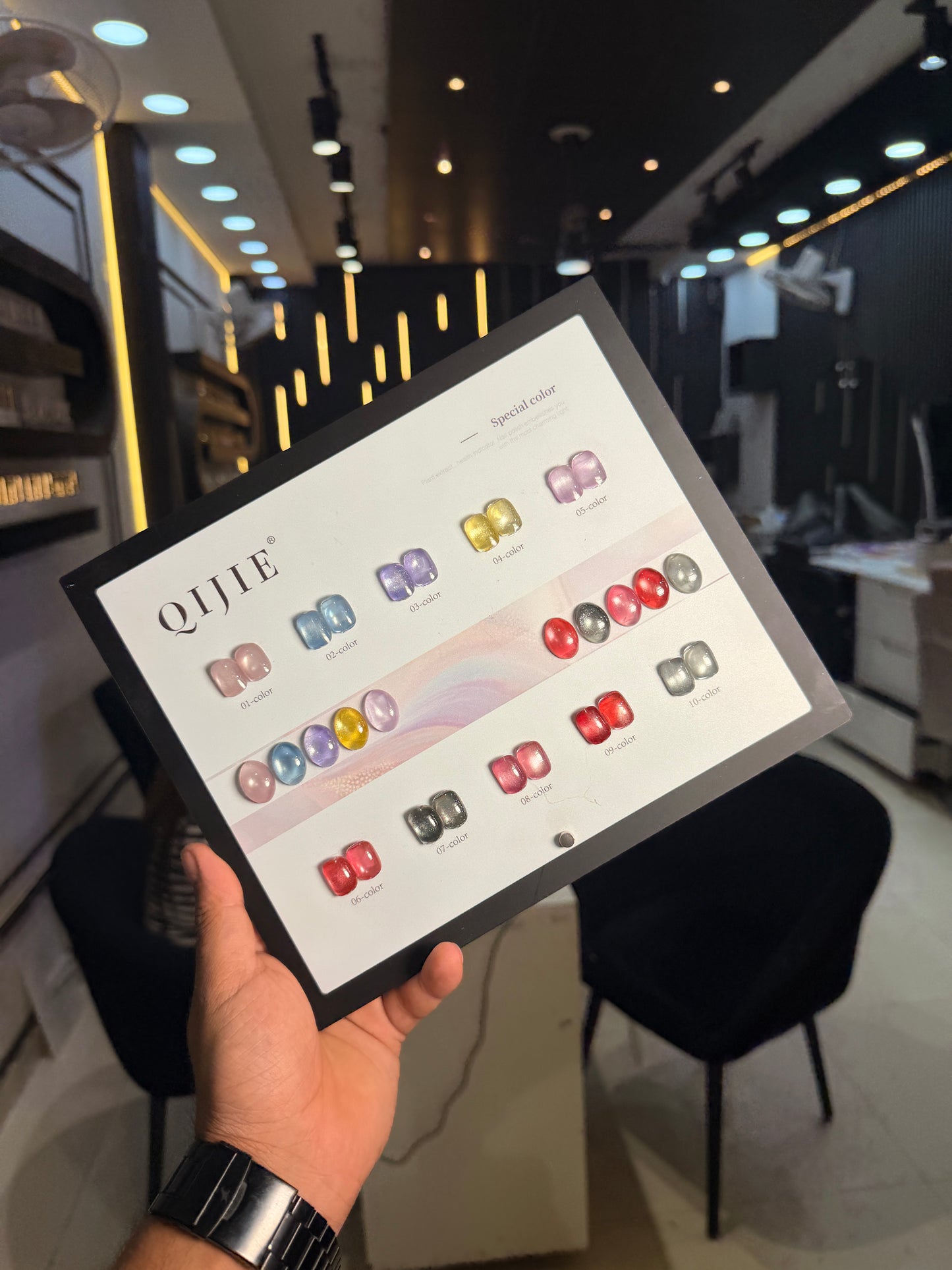 Qijie 10 pcs cat eye set